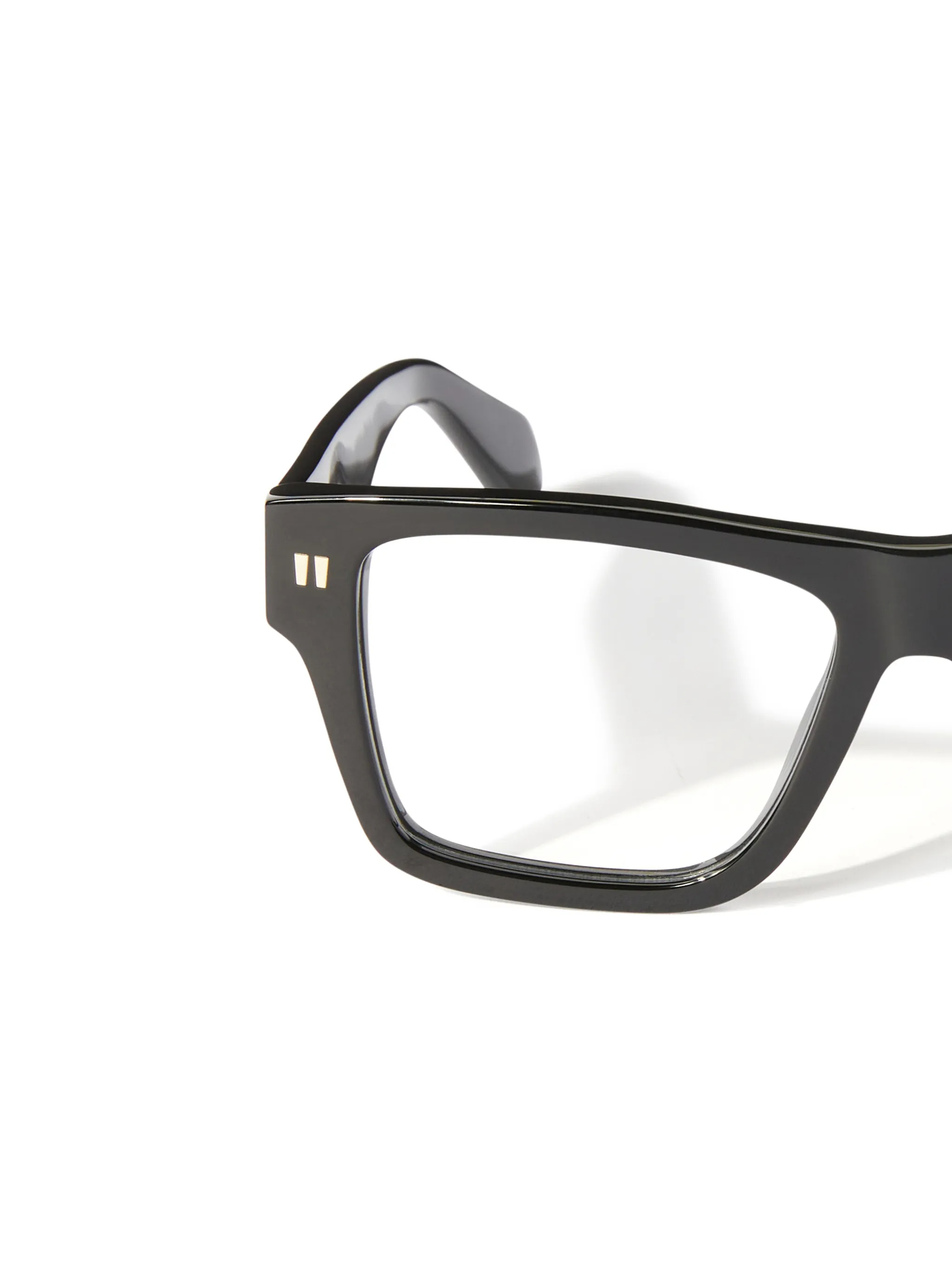 Off-white Full Frame Plain Mirror In Black