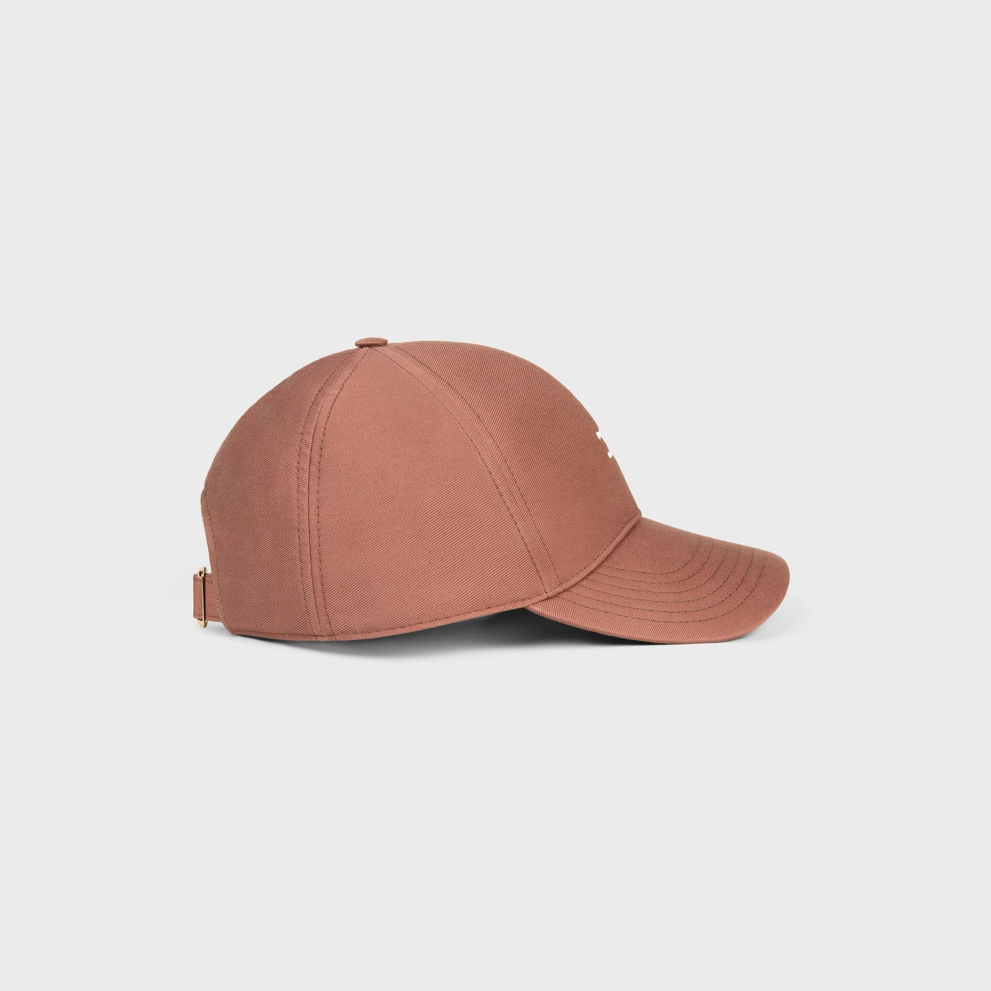 Celine Triomphe Baseball Cap In Gabardine Coton Washed
