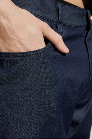 Giorgio Armani Belt-loop Casual Pants In Black