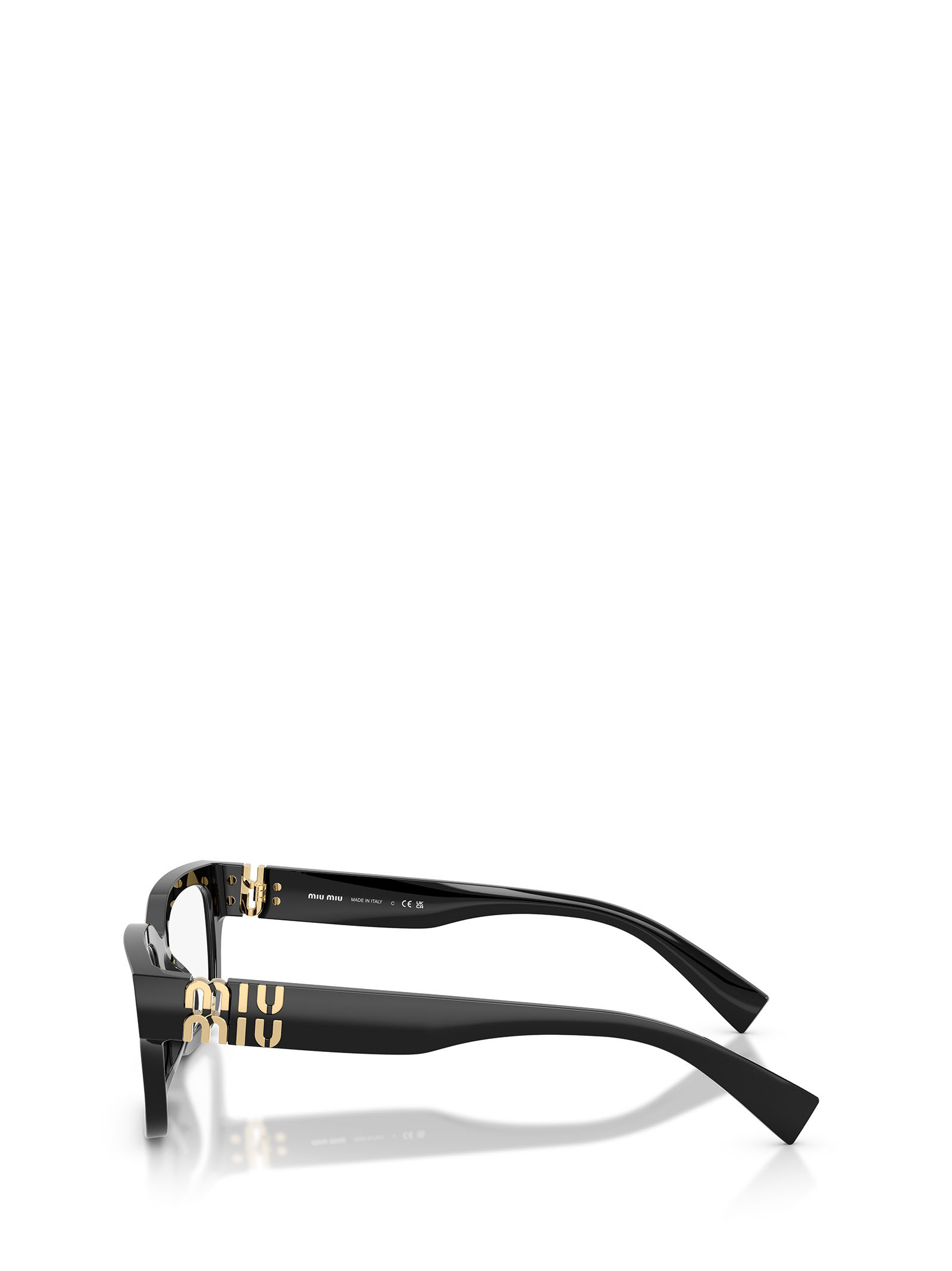 Miu Miu Full Frame Plain Mirror In Black