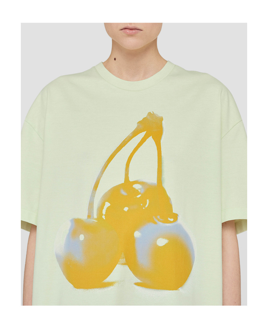 Jil Sander Graphic-print Cotton T-shirt In White