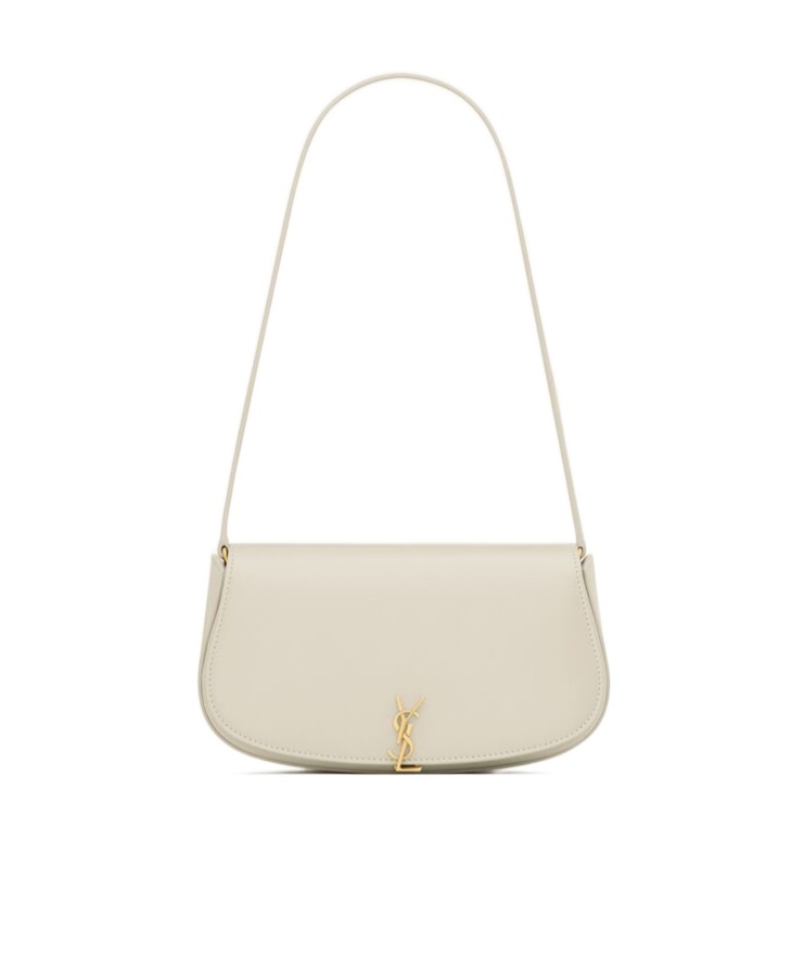 Saint Laurent Mini Voltaire Shoulder Bag In White