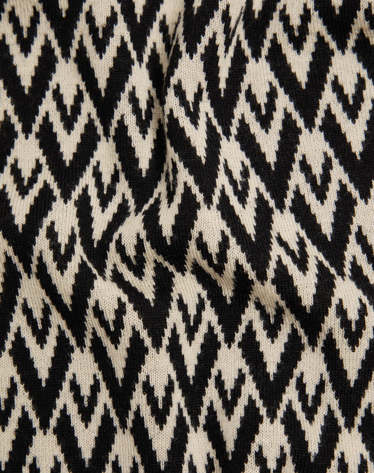 Valentino Garavani Toute La V Jacquard Virgin Wool Sweater In Black