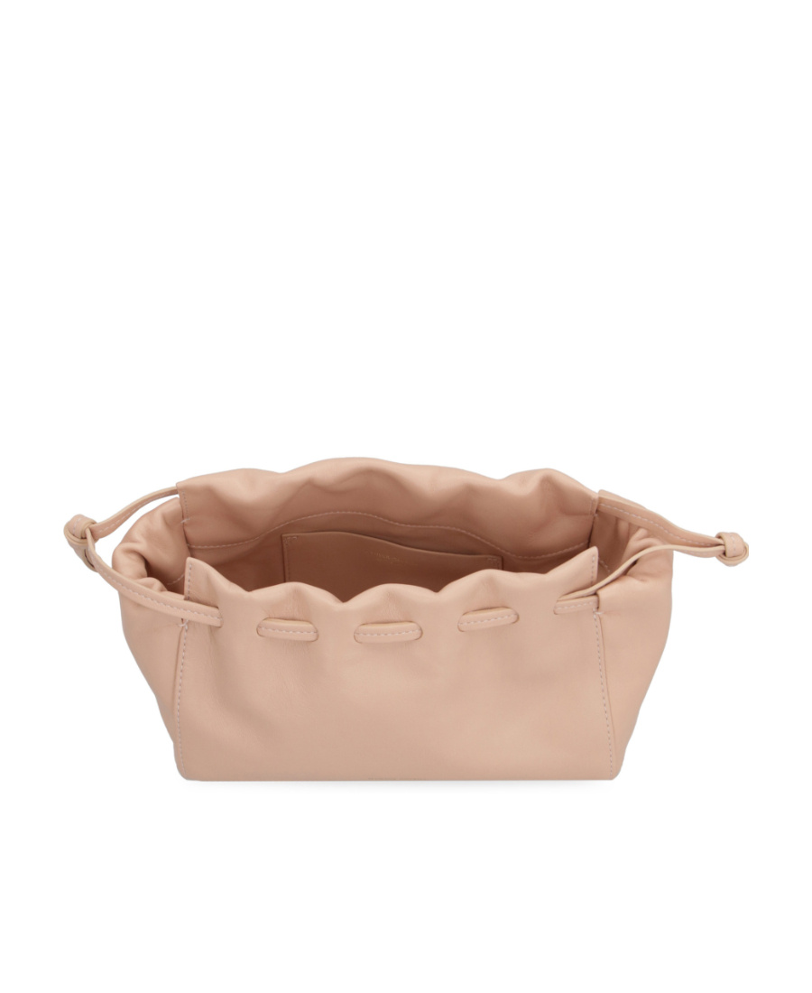 Mansur Gavriel Bloom Drawstring Mini Clutch Bag In Nude