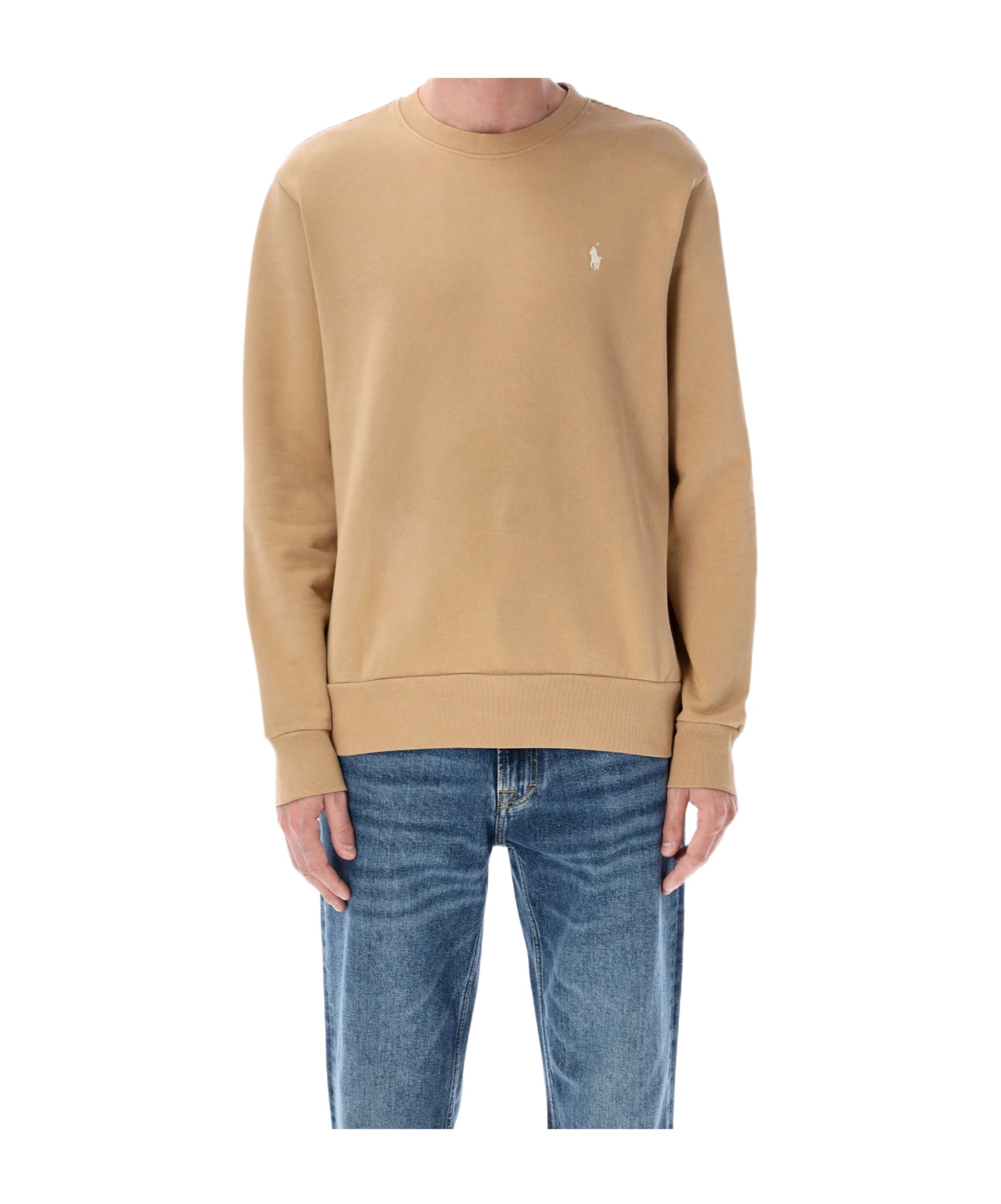 Polo Ralph Lauren Crew Neck Sweatshirt In Brown