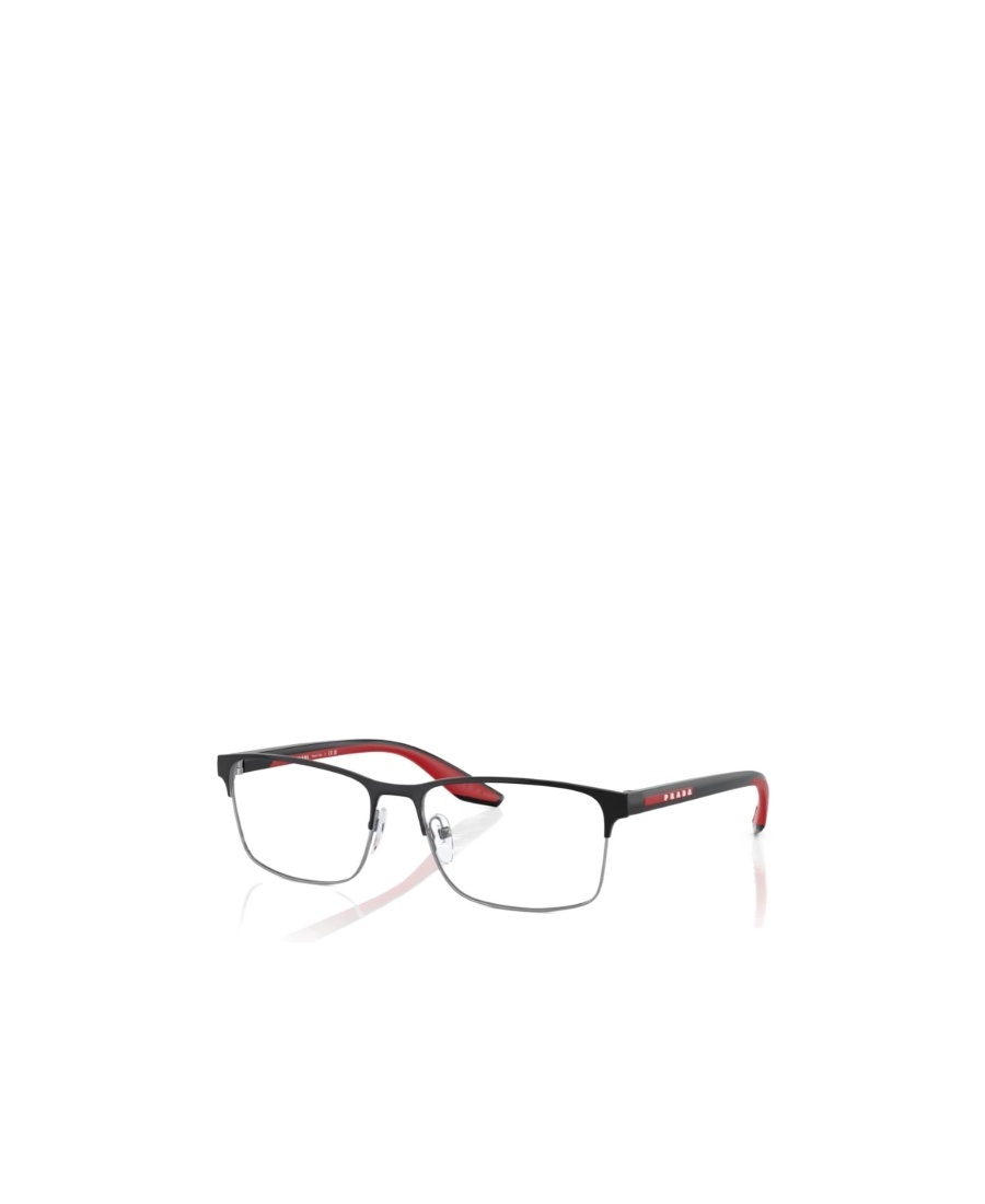 Prada Logo-plaque Square-frame Glasses In Multicolor