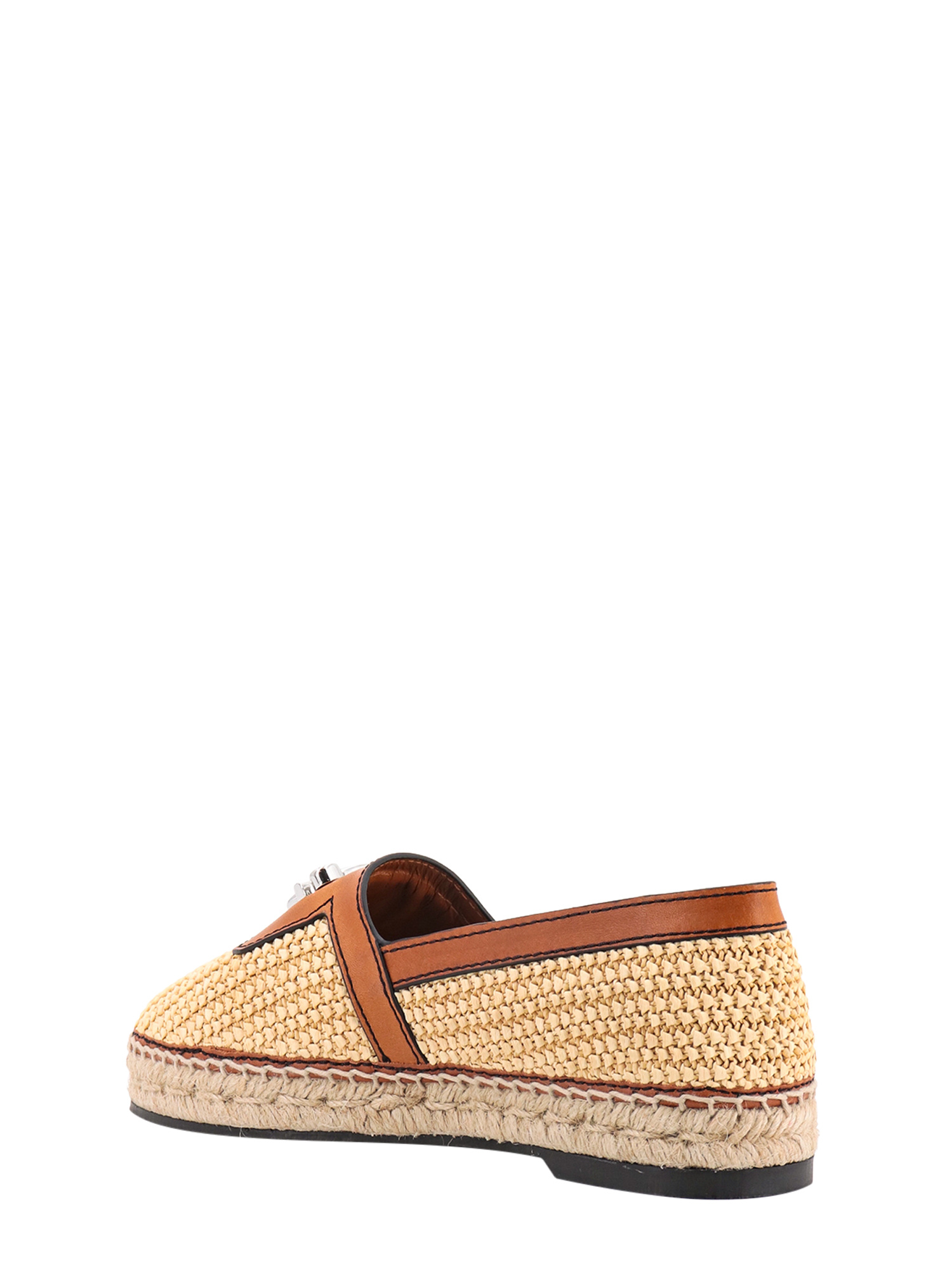 Dsquared2 Brown Cashmere Rafia Espradillas In Nude