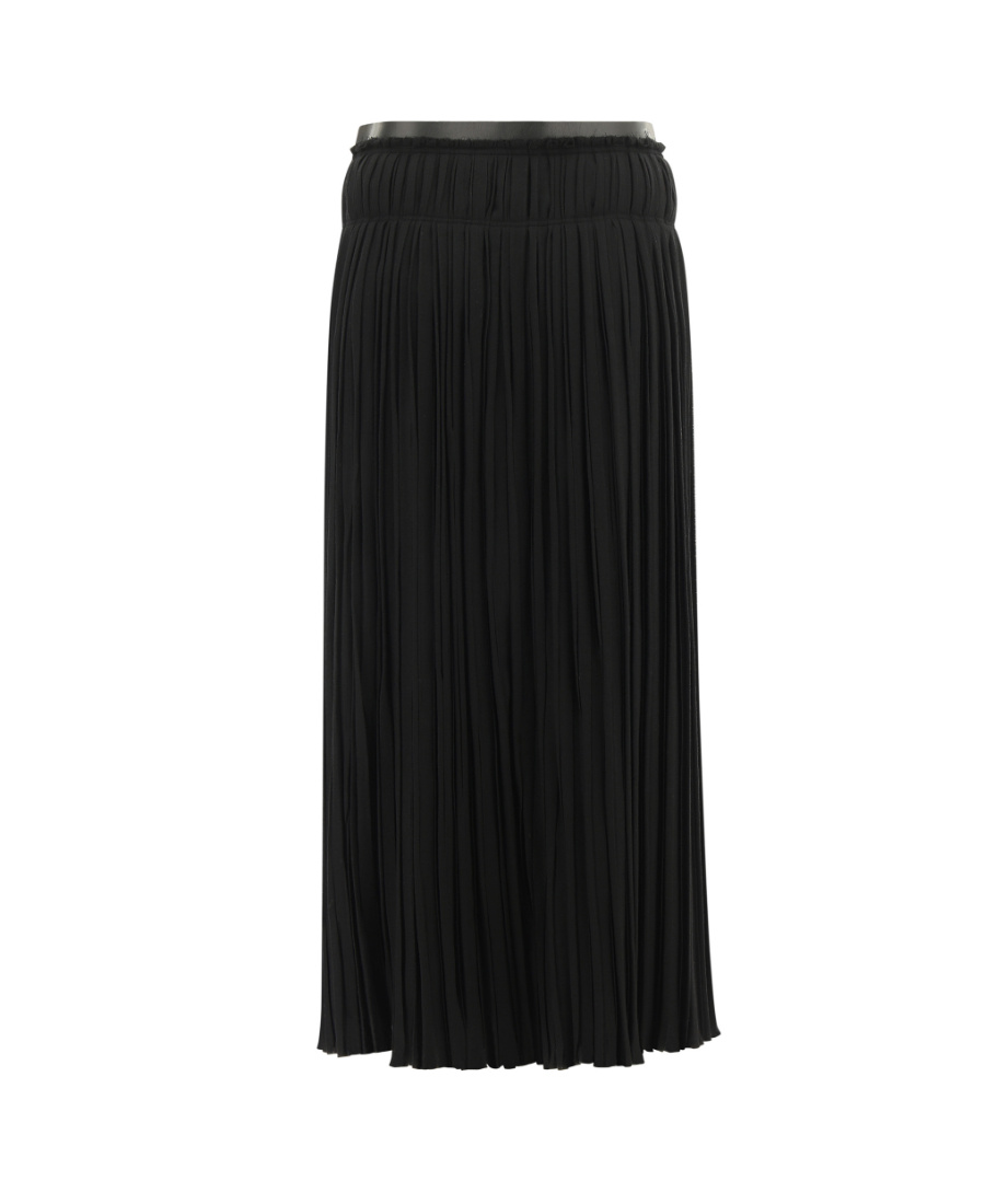 Chloé Pleated Skirt In Black