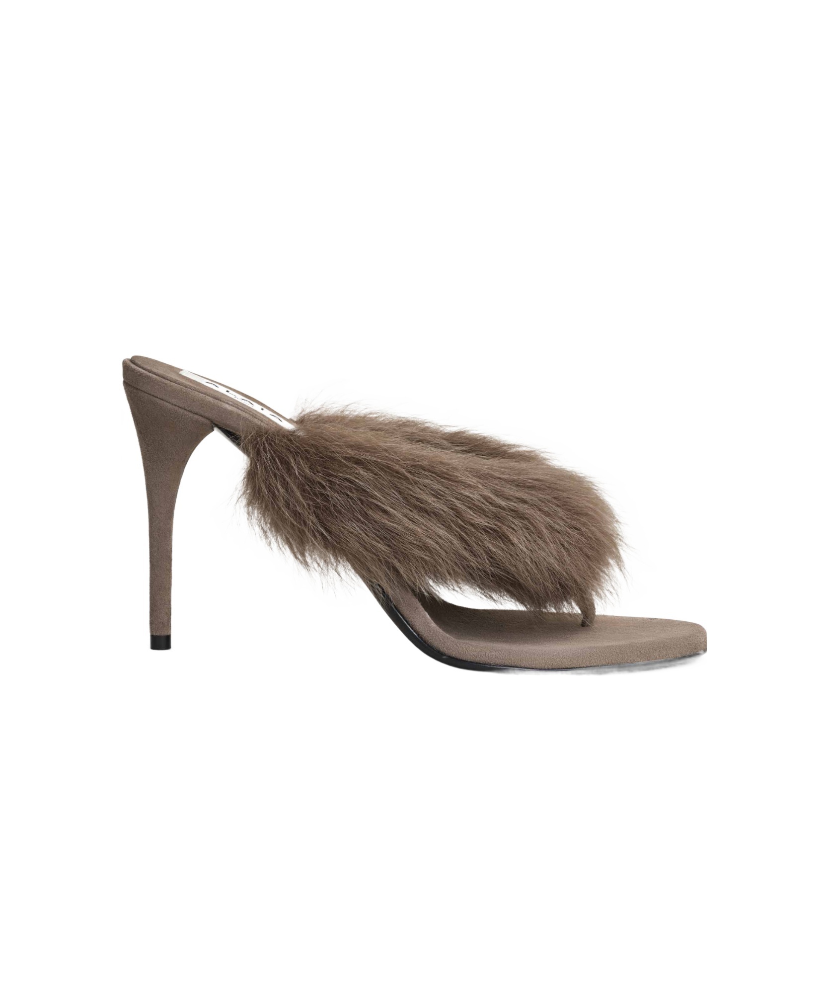 Alaïa Round Toe High Heel Sandals In Brown