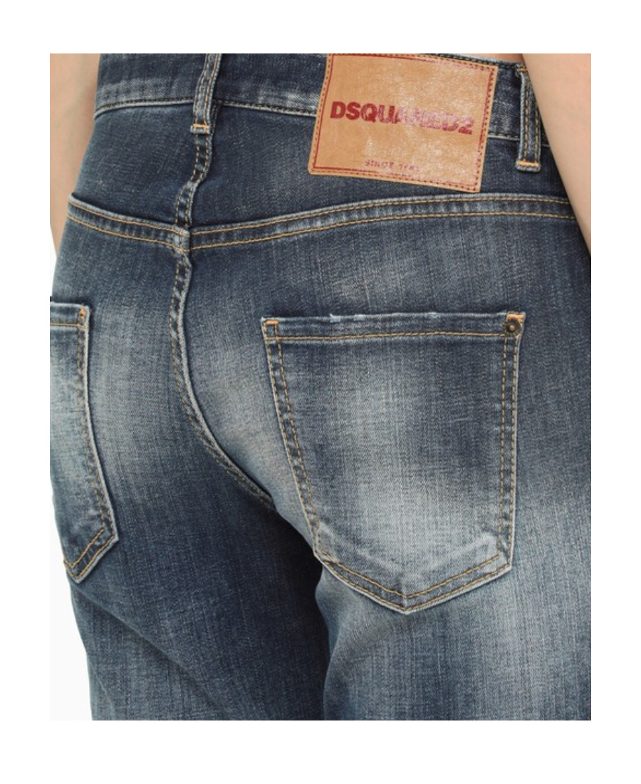 Dsquared2 Faded Cropped Jeans In Gray