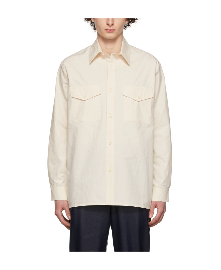 Nanushka Off-white Zander Shirt In White