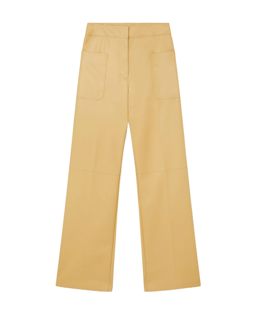 Stella Mccartney Alter Mat Wide-leg Loose-fit Trousers In Nude