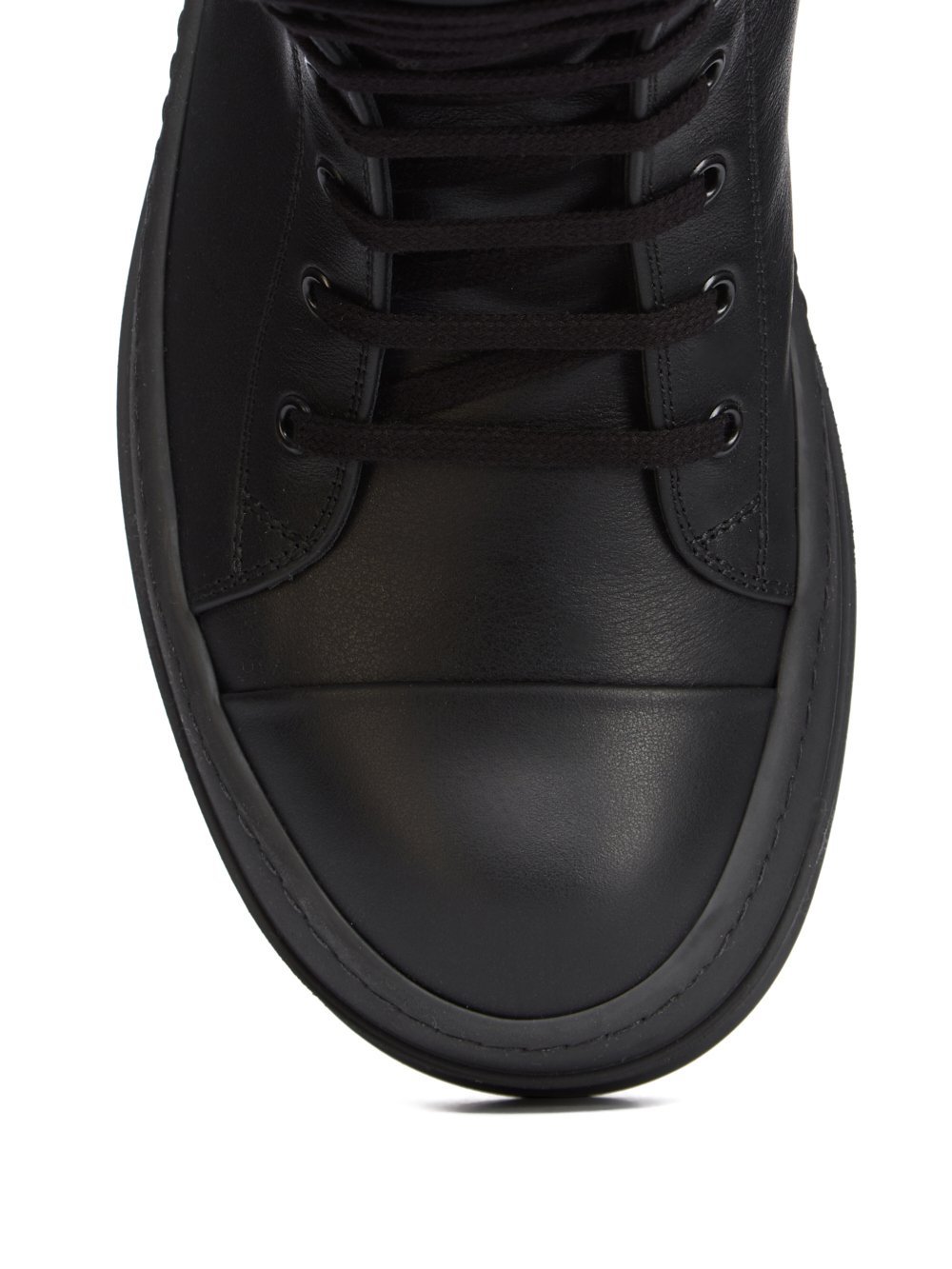 Rick Owens Round-toed Ankle Boots In Black