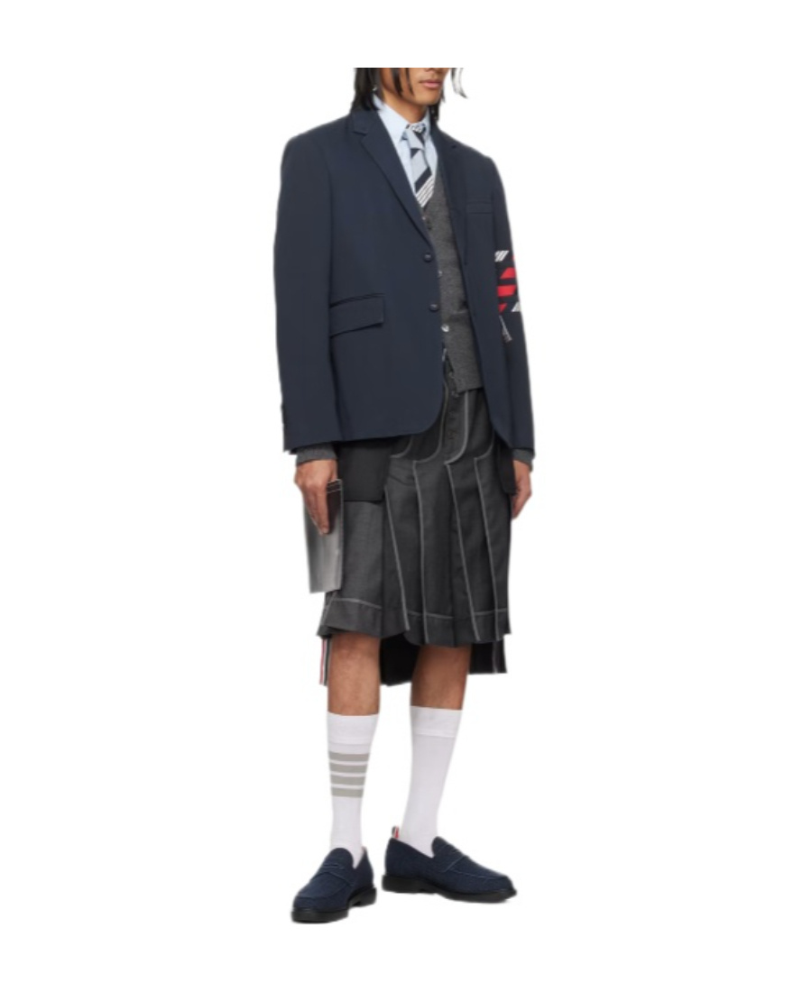 Thom Browne 4-bar Single-breasted Blazer In Black