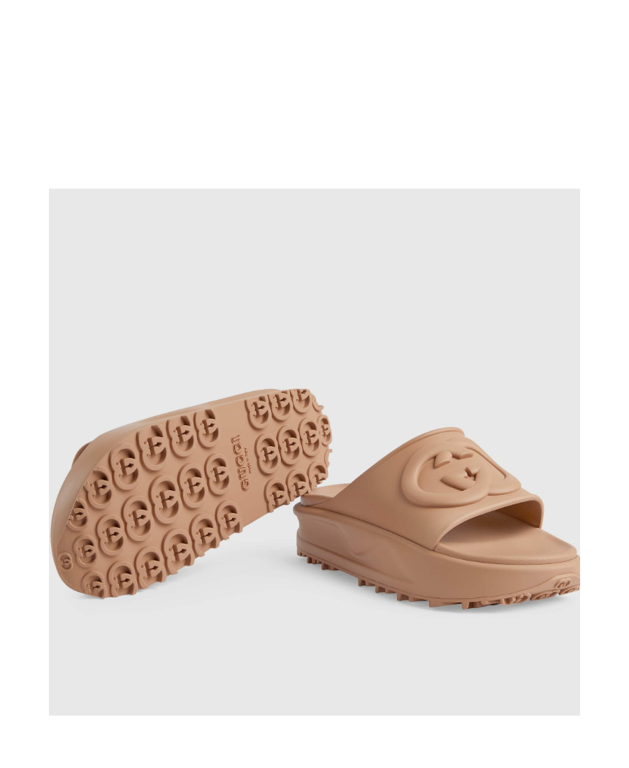 Gucci Interlocking G Slides 40 In Brown