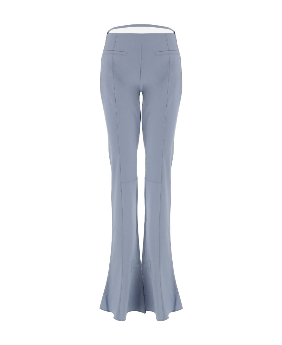 Jacquemus Wool-blend Flared Trousers In Blue