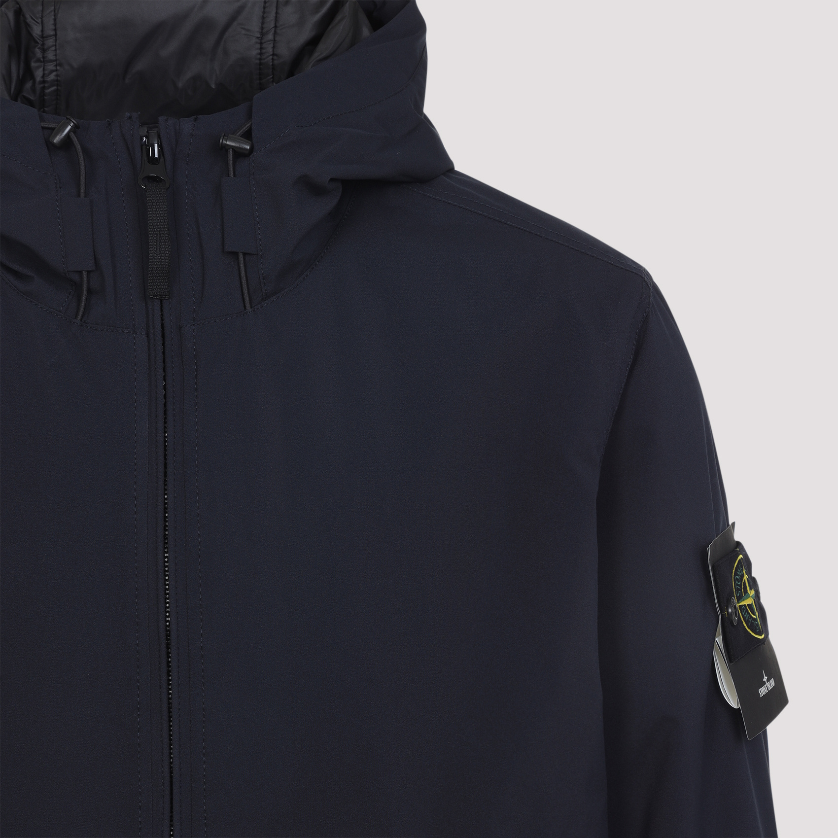Stone Island Soft Shell Padded Jacket With Waterproof And Windproof Membrane In Blue