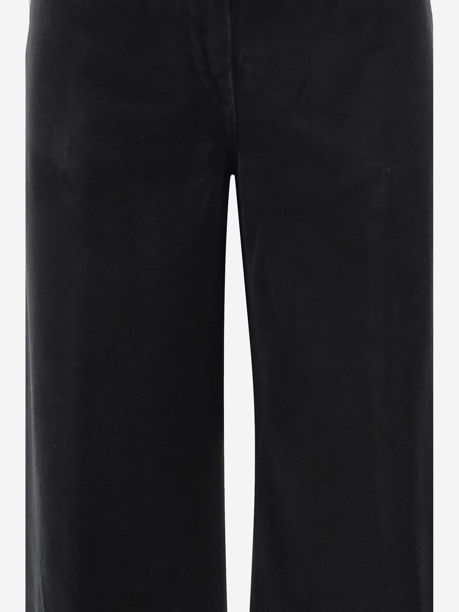 Aspesi Wide-leg Casual Pants In Black