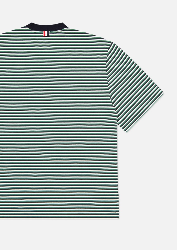 Thom Browne "striped Oversized Jersey T-shirt" In Multicolor