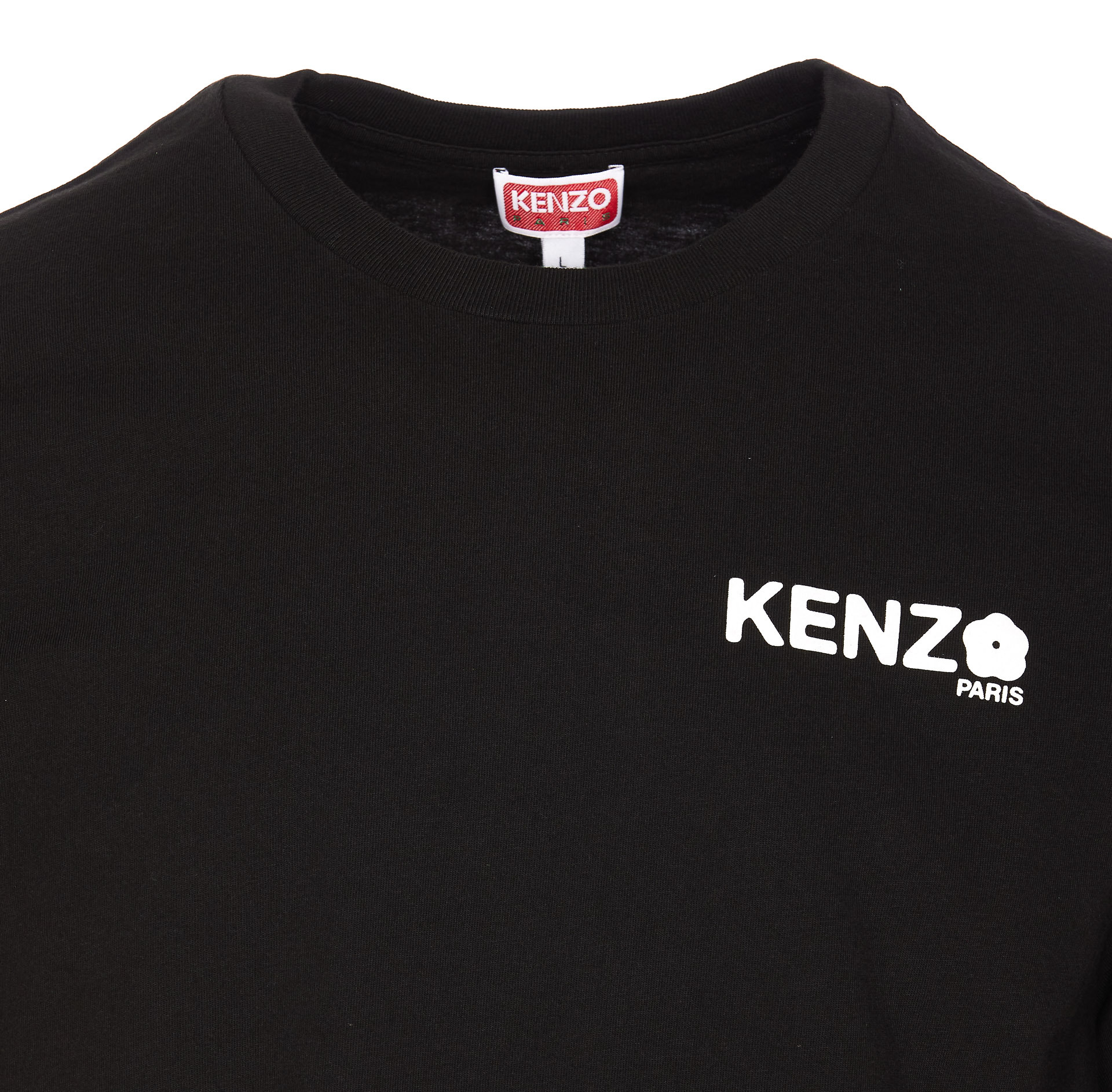 Kenzo Boke Flower 2.0 Classic Cotton Logo Graphic T-shirt In Black