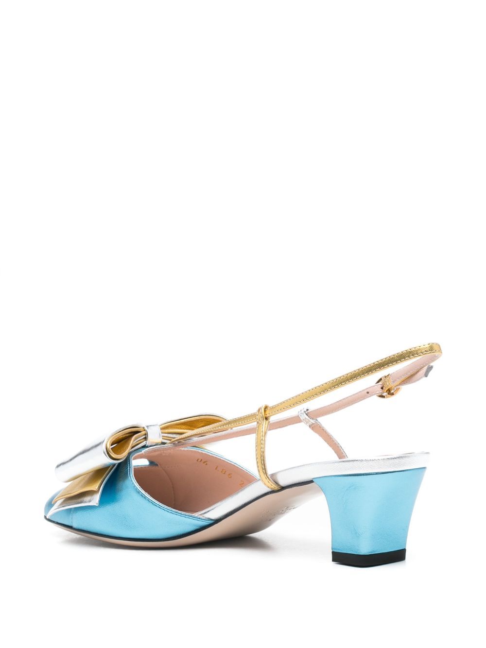 Valentino Bowow Leather Pumps In Multi
