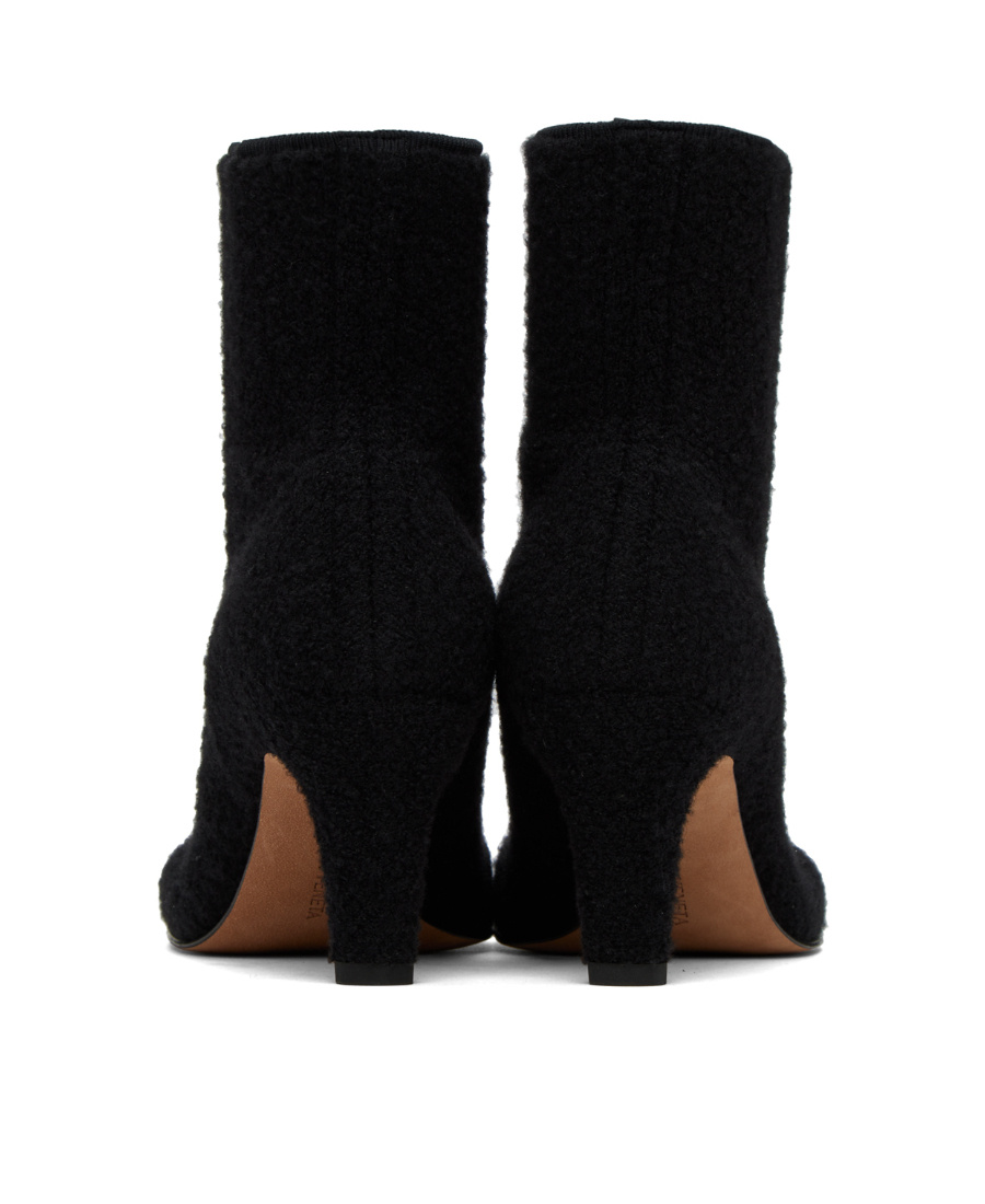 Bottega Veneta Square-toed Boots In Black