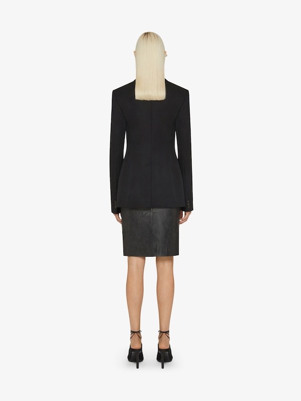 Givenchy Single-breasted Cape Blazer In Black