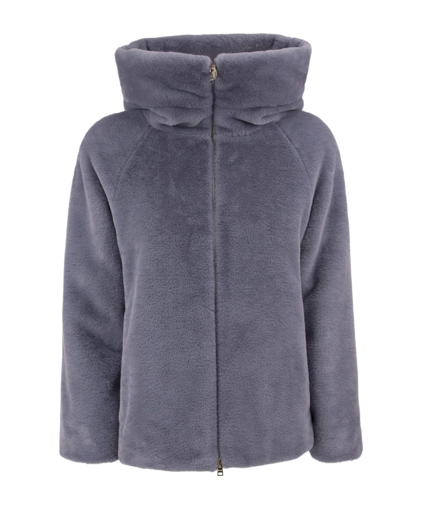 Herno Purple Polyester Jacket In Gray