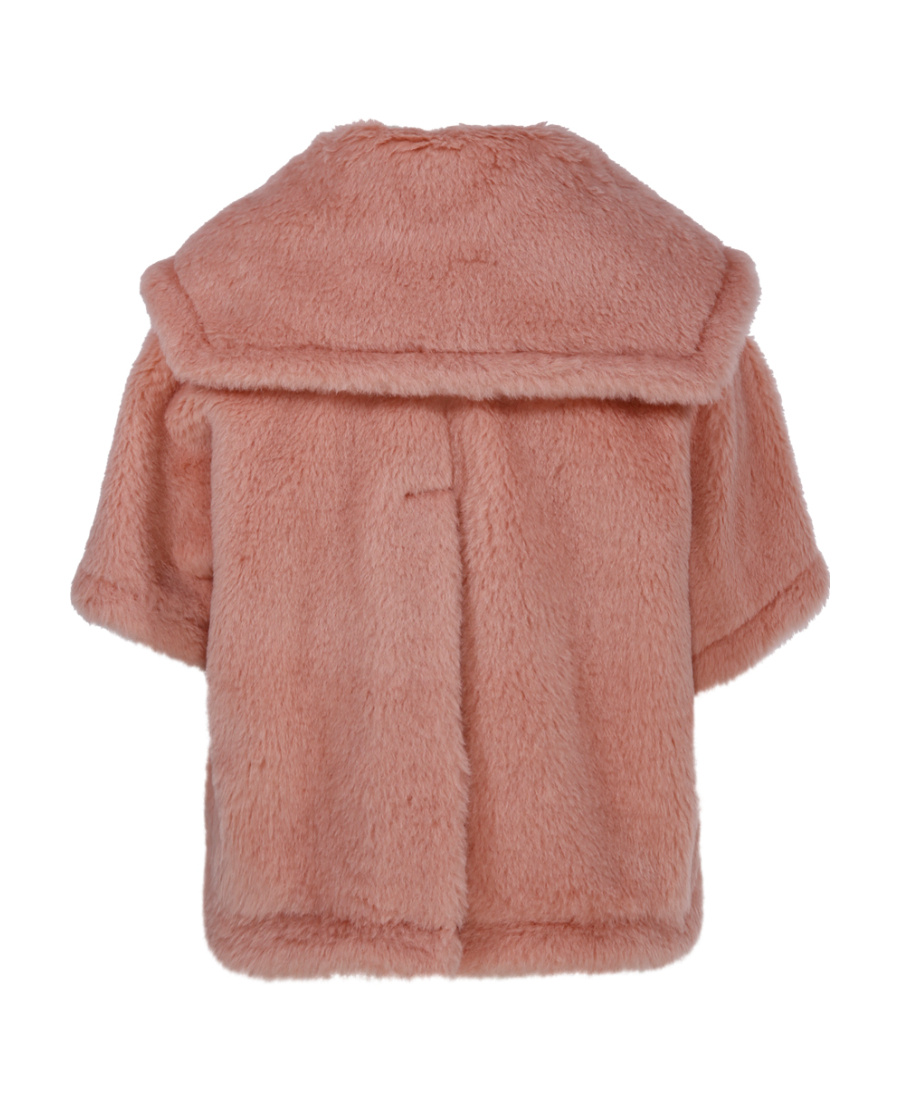 Max Mara Teddy Faux-fur Jacket In Pink
