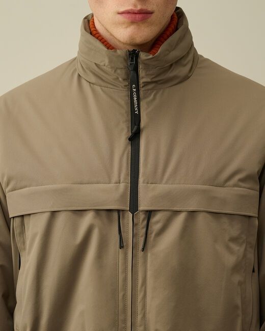 C.p. Company C.p.company Pro-tek Bomber Padded Jacket In Brown