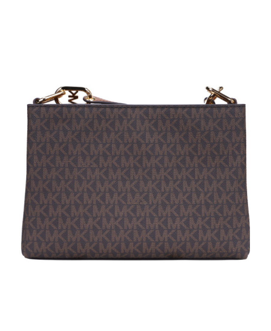 Michael Kors Trisha Medium Satchel Bag In Black