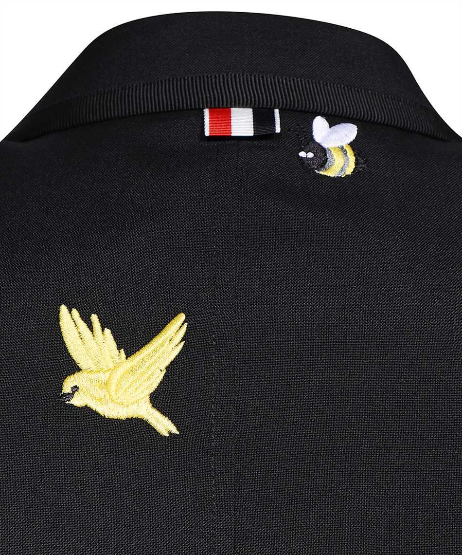 Thom Browne Long-sleeved Suit Coat In Black