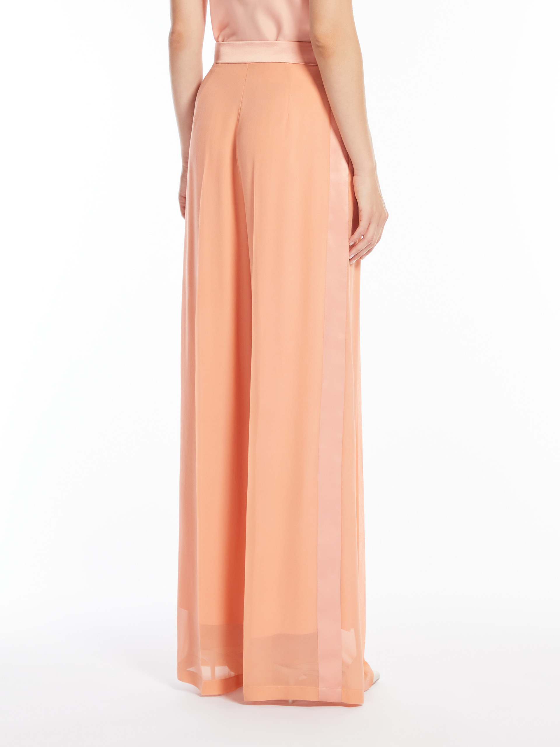 Max Mara Silk Georgette Trousers