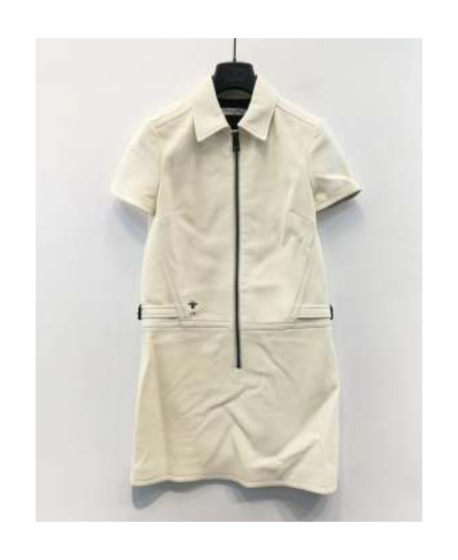 Dior Short Sleeve Dress In Nude