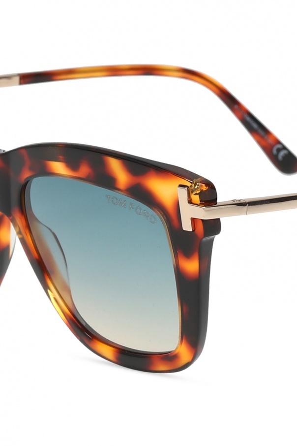 Tom Ford Eyewear Dasha Square-frame Sunglasses In Multicolor