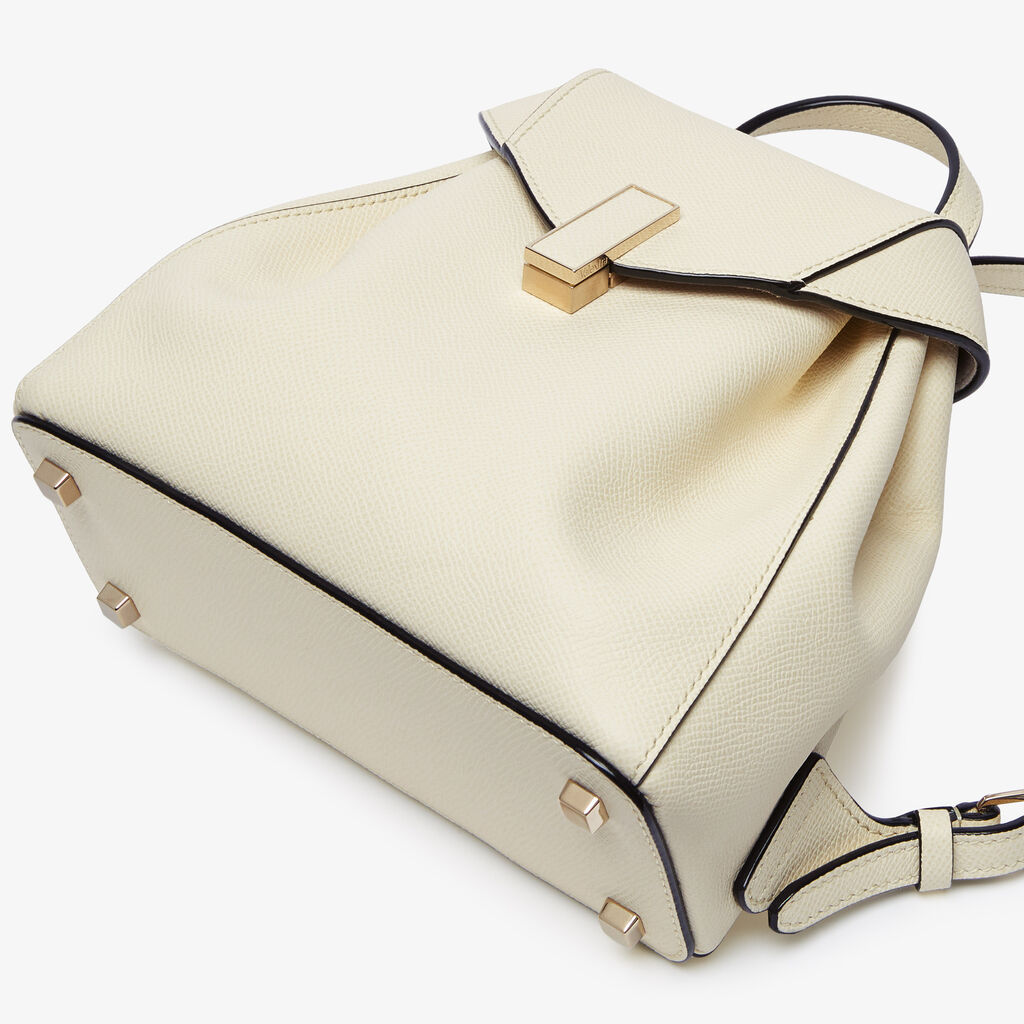 Valextra Iside Mini Backpack In Pergamena White