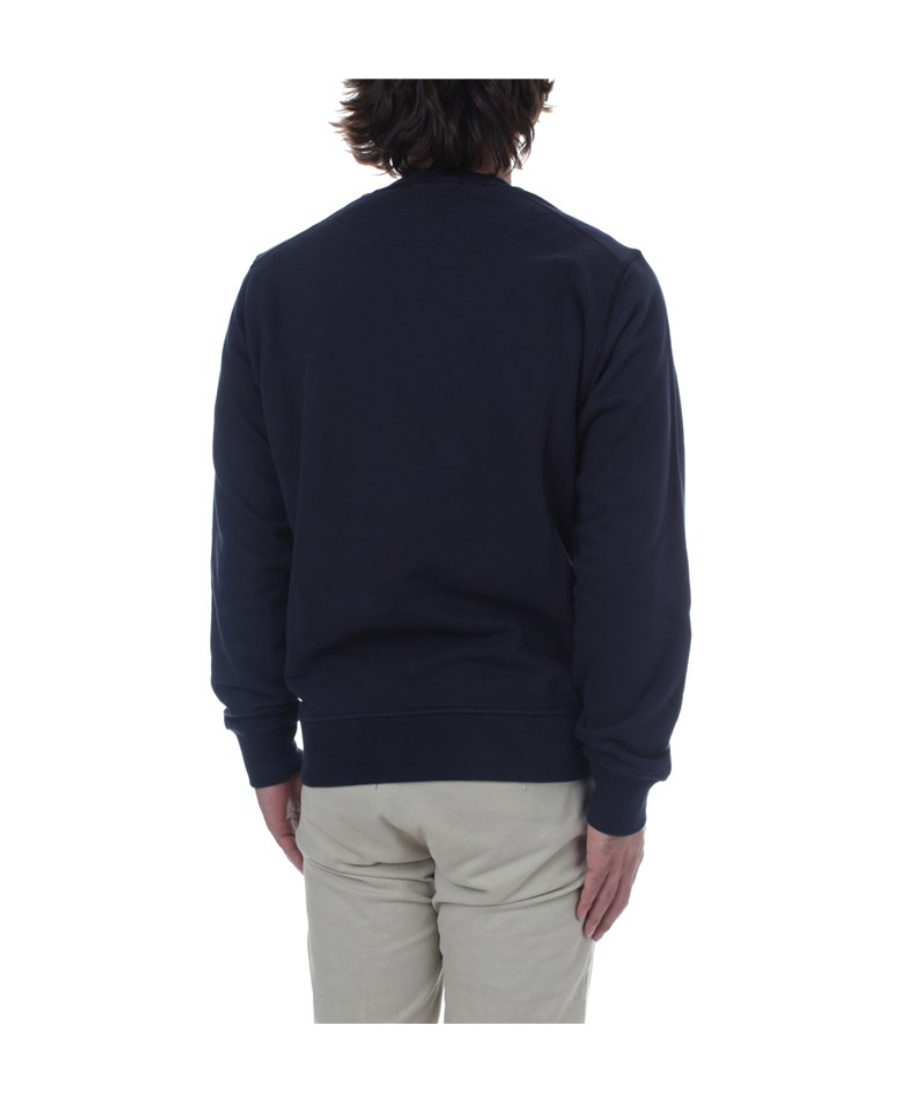 Stone Island Industrial One Cotton Sweatshirt In Blue
