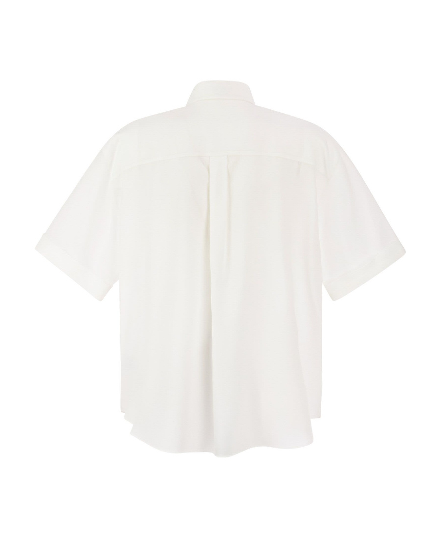 Brunello Cucinelli Precious Buttonhole Shirt In White