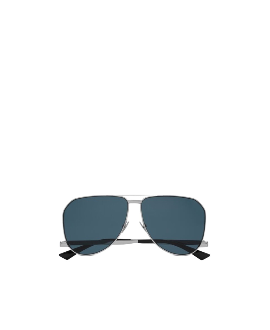 Saint Laurent Sl 690 Dust 003 Silver Sunglasses In Blue