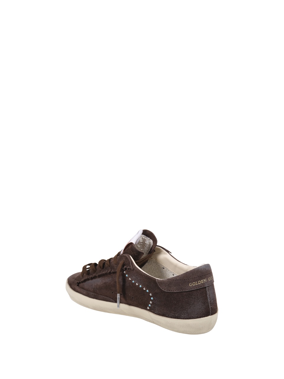Golden Goose Suede Studded Star Sneakers In Multi