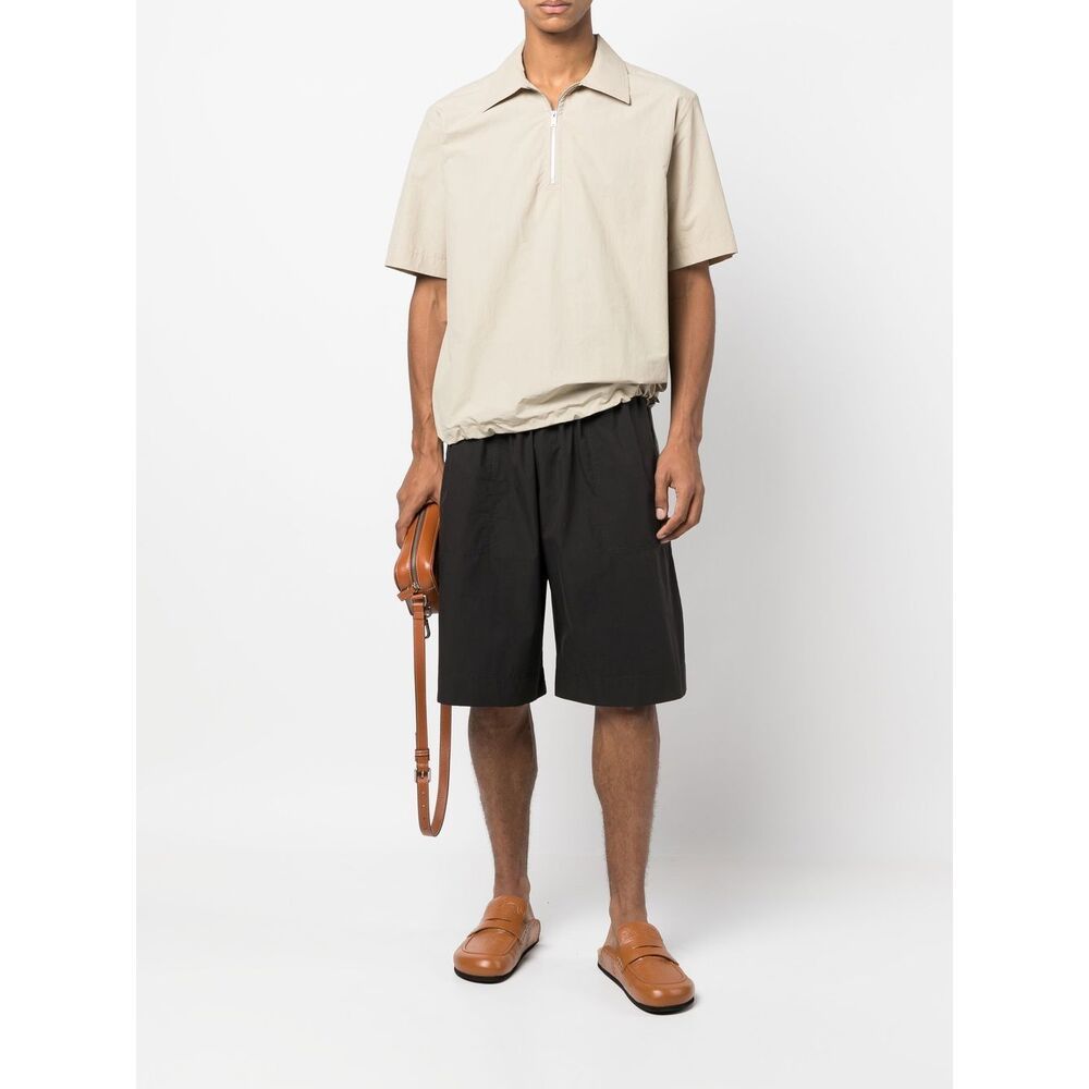 Nanushka Half-zip Short-sleeve Polo Shirt In White
