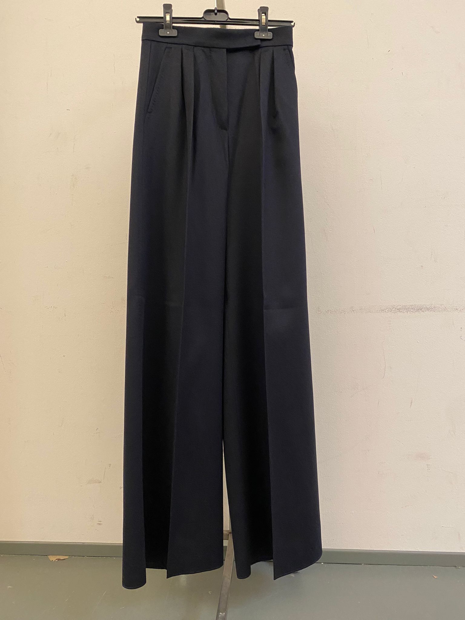 Max Mara Marzia Elastic-waist Palazzo Pants In Black