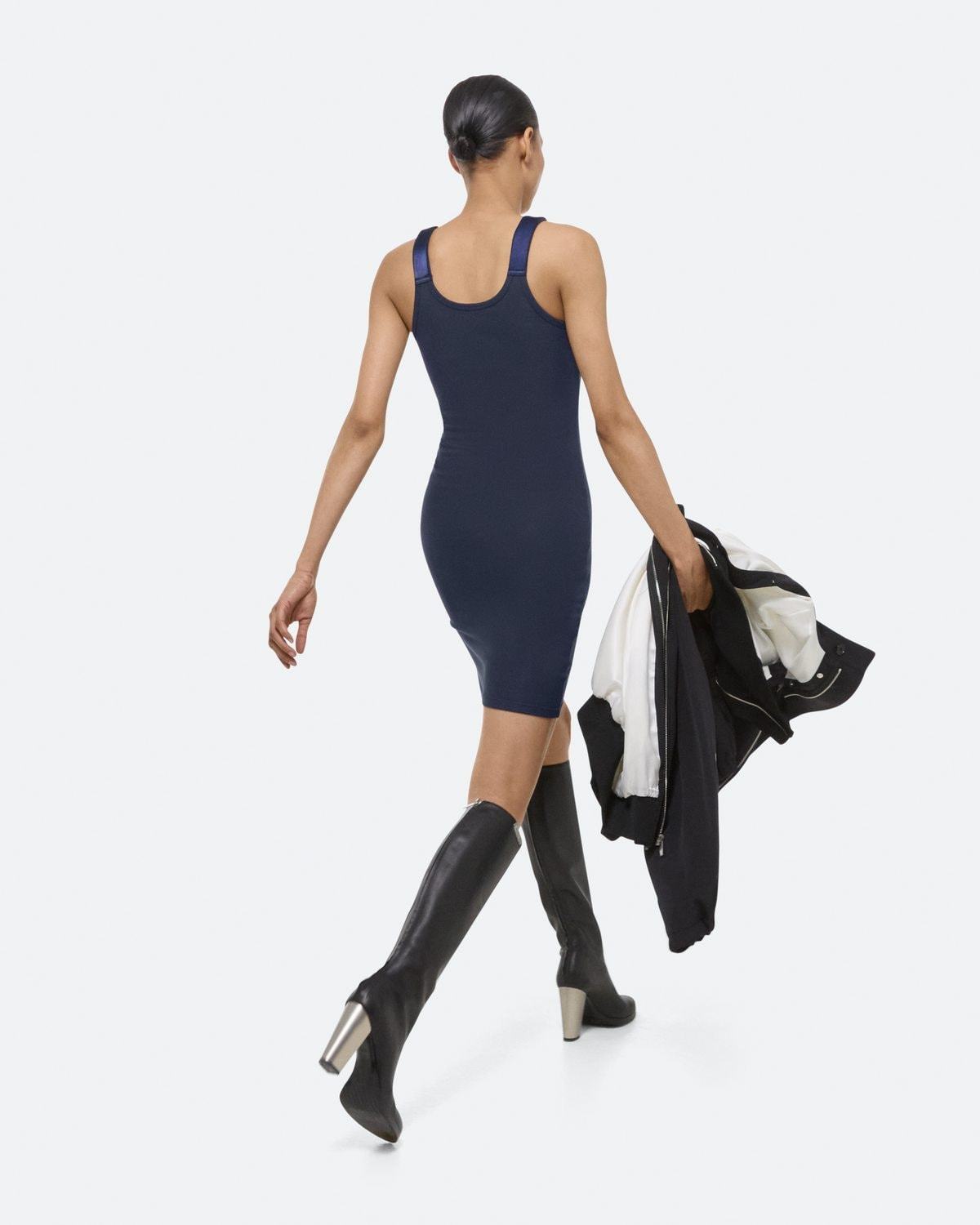 Helmut Lang Tank Dress In Blue