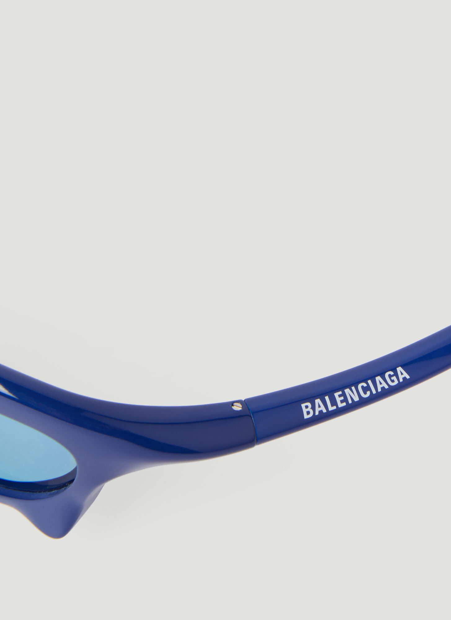 Balenciaga Eyewear Bat Rectangular Frame Sunglasses In Blue