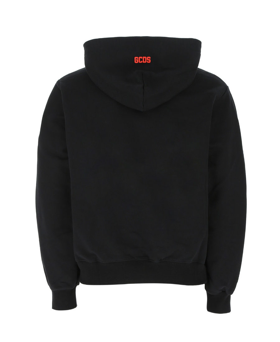 Shop Gcds Logo Hooded Sweater In Black