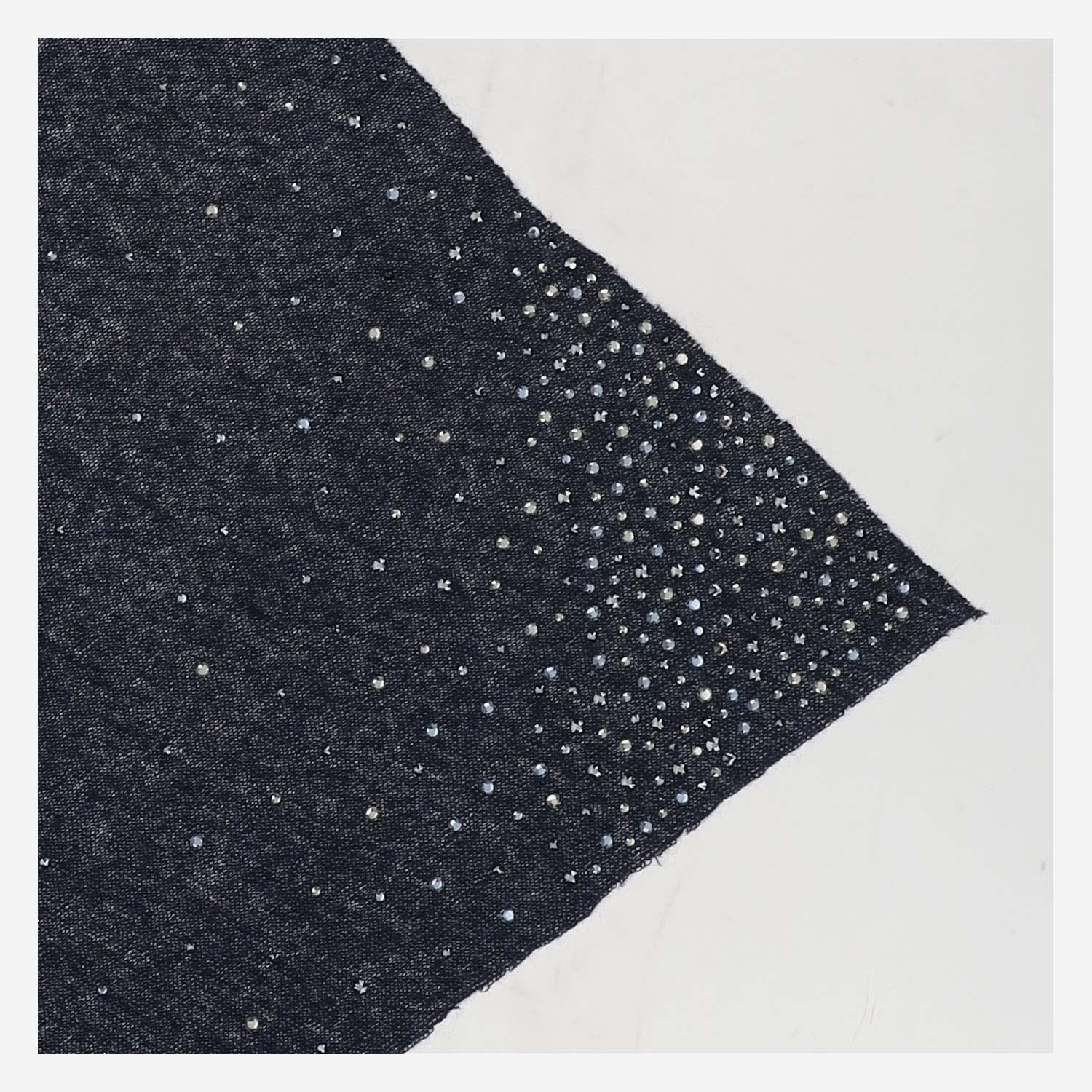 Faliero Sarti Cashmere Scarf With Swarovsky In Black