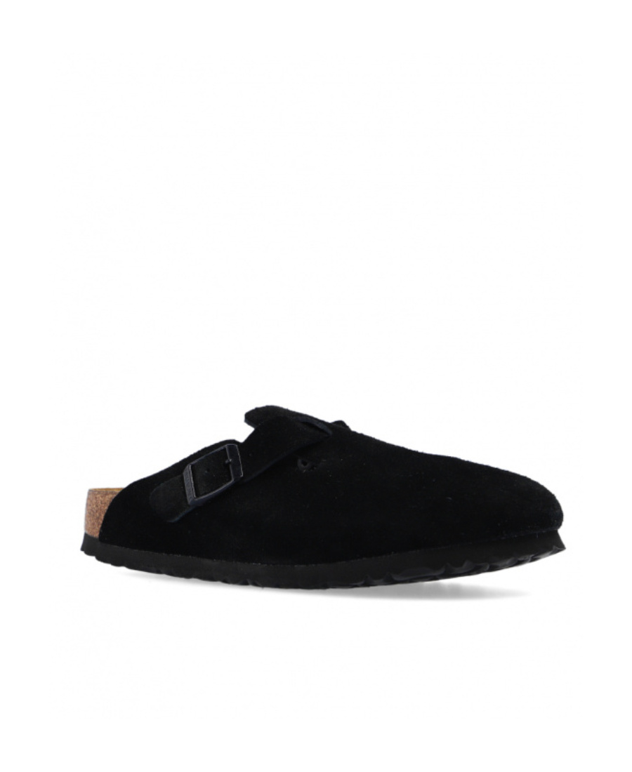 Shop Birkenstock Boston Mules In Black