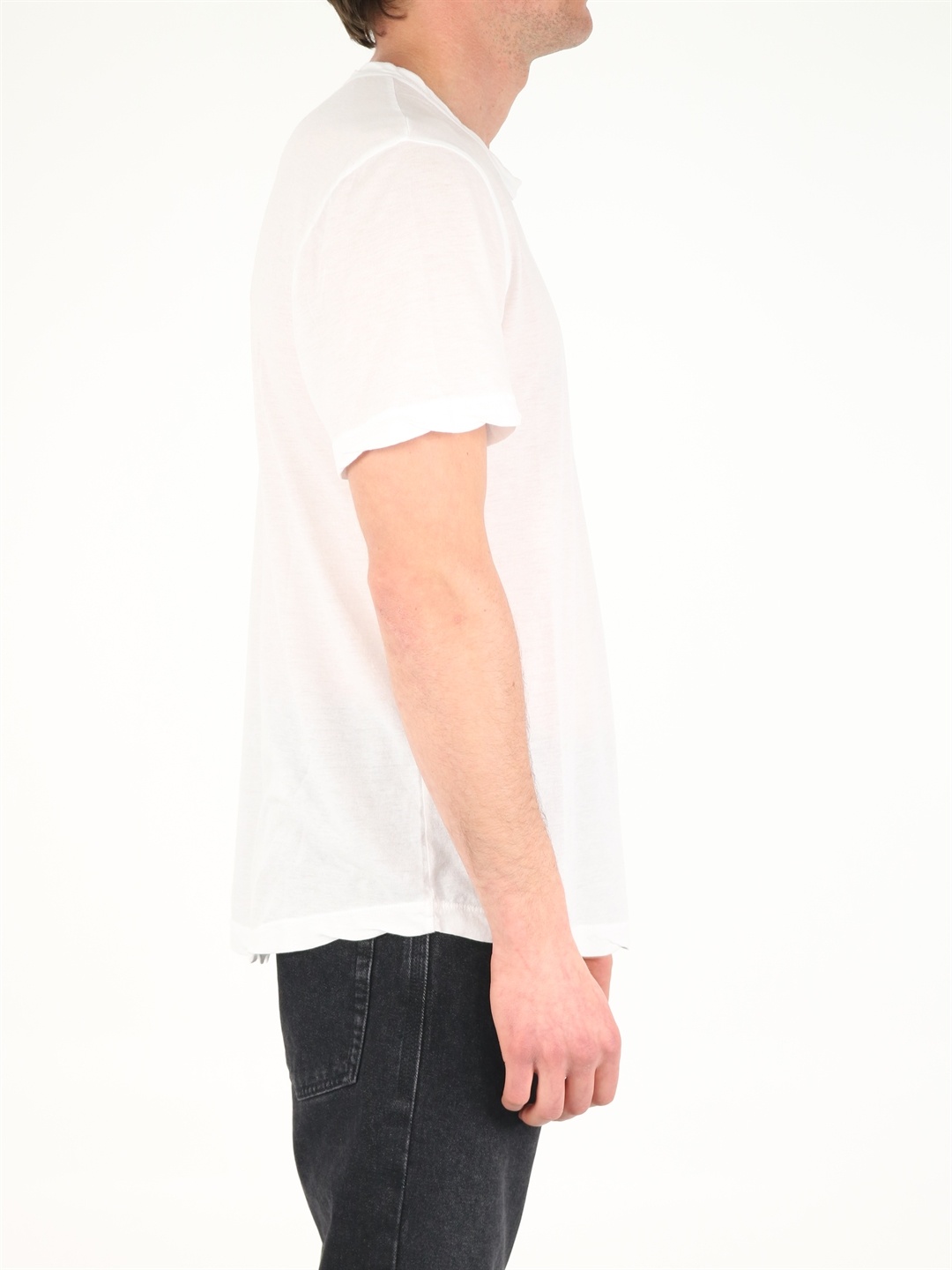 Shop James Perse Round-neck T-shirt In White
