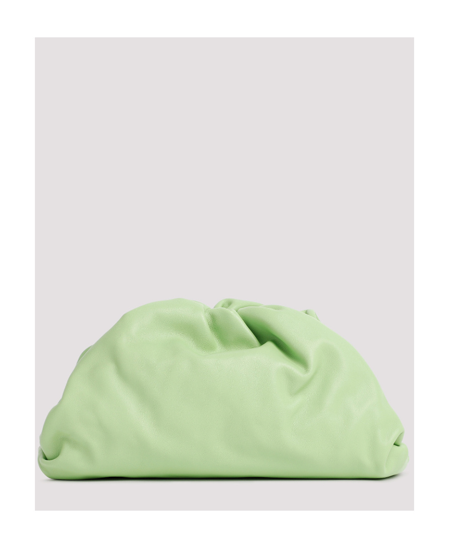 Bottega Veneta The Pouch Clutch Bag In Green