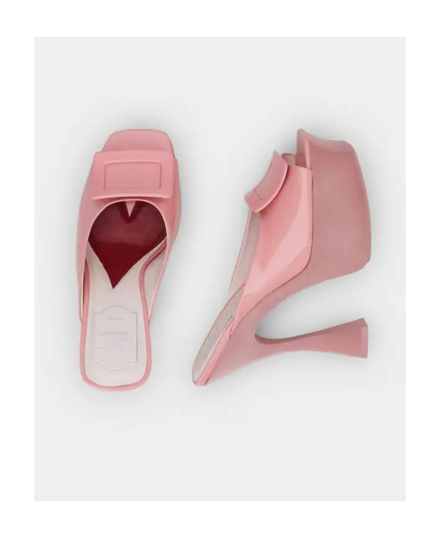 Roger Vivier Buckle High-heeled Sandals In Pink